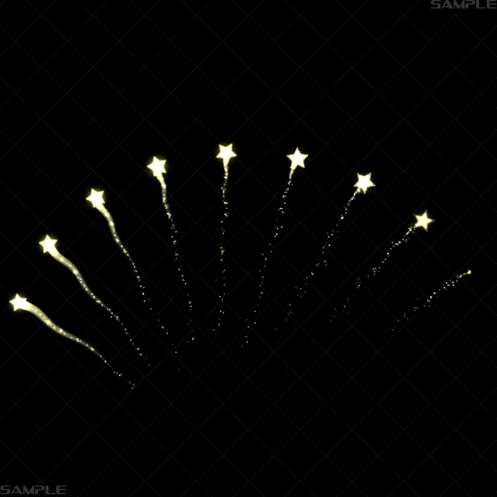 夜空の花火 エフェクト素材集 - StarMagic Fireworks -