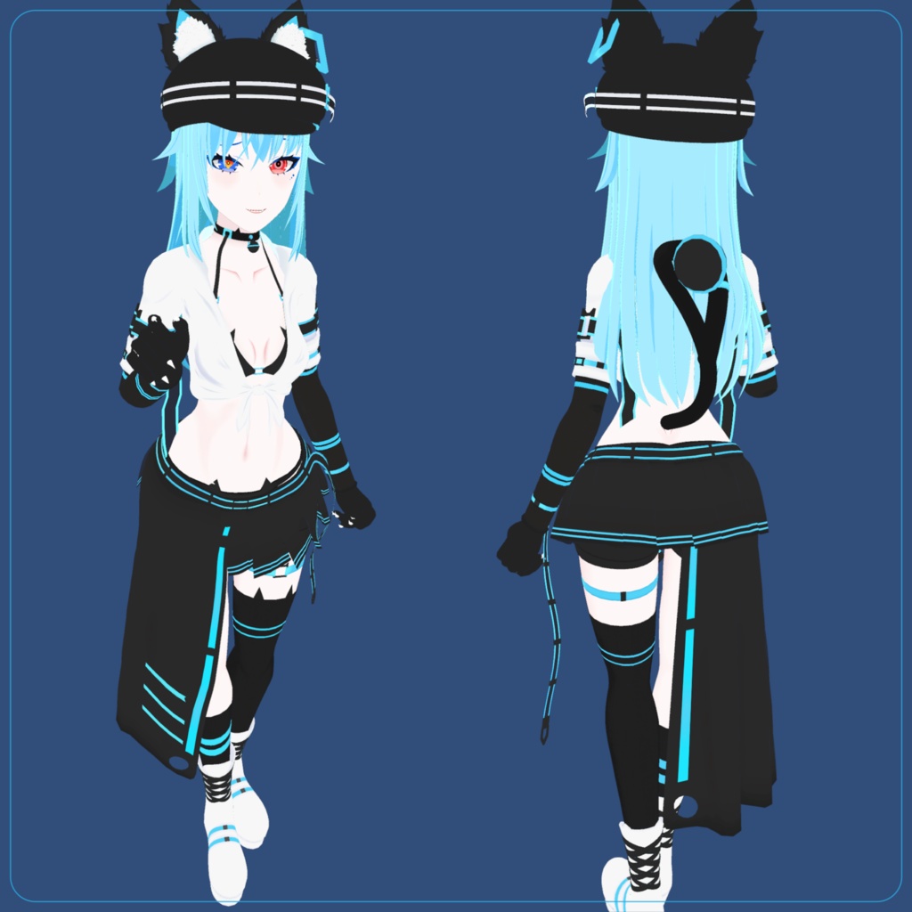 [VRC Avatar] オリジナル3Dモデル「Eri」/ Original 3D Model  - Eri - amigos - 2/4
