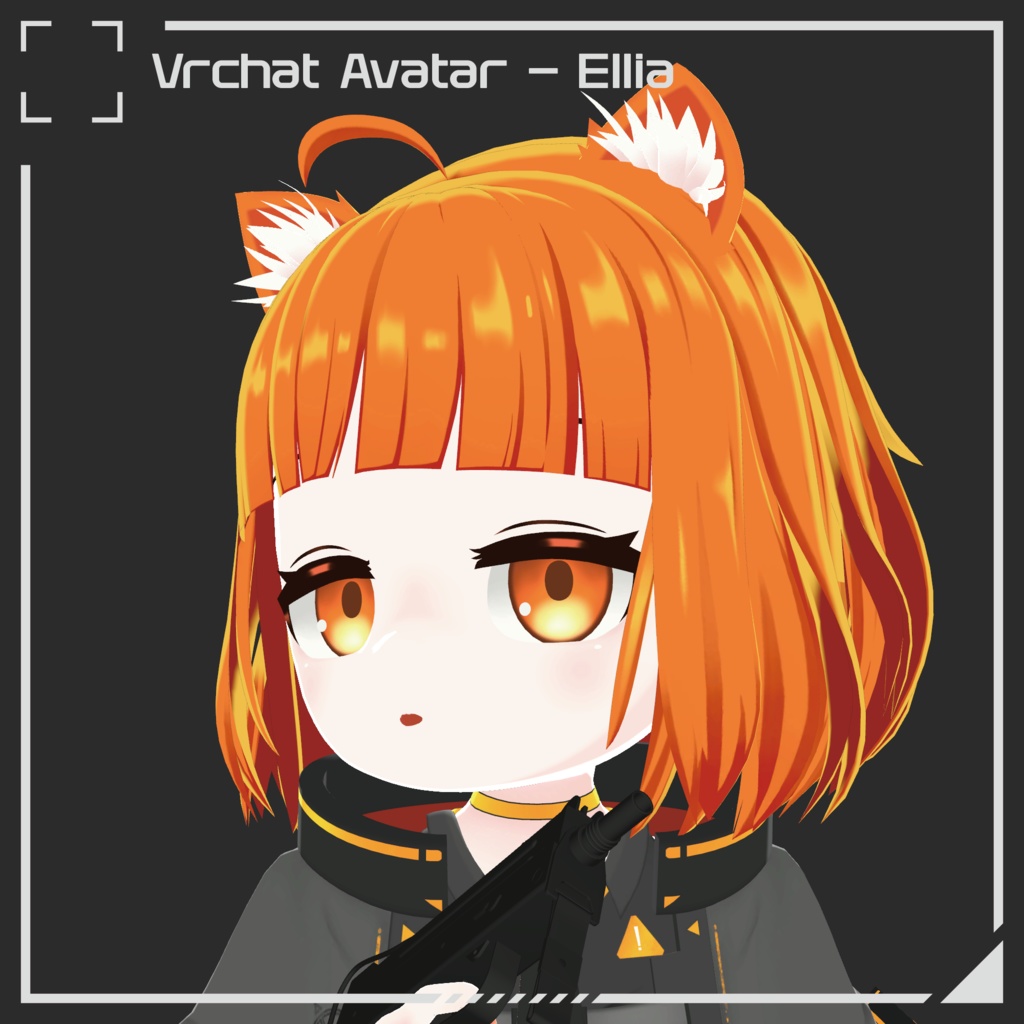 [VRC Avatar] オリジナル3Dモデル「Ellia」/ Original 3D Model - Ellia