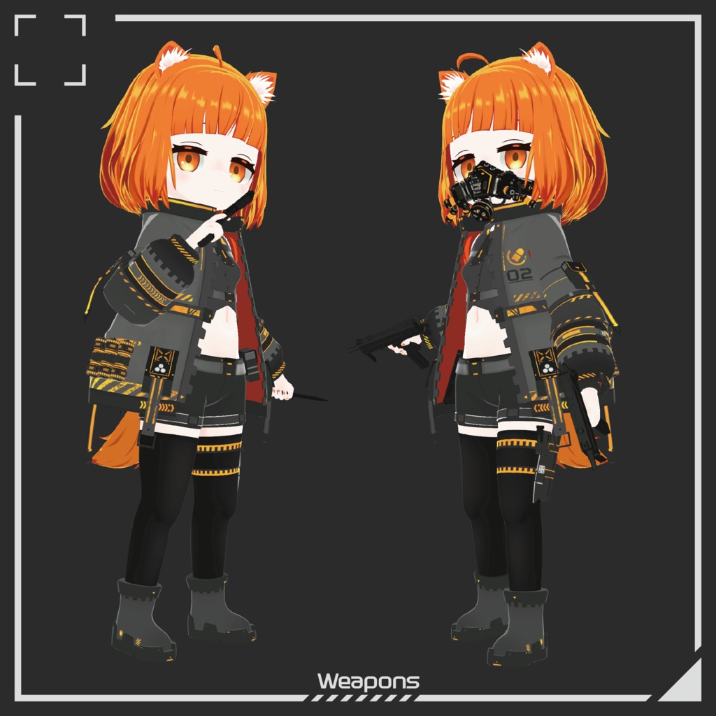 [VRC Avatar] オリジナル3Dモデル「Ellia」/ Original 3D Model - Ellia - amigos - 2/6