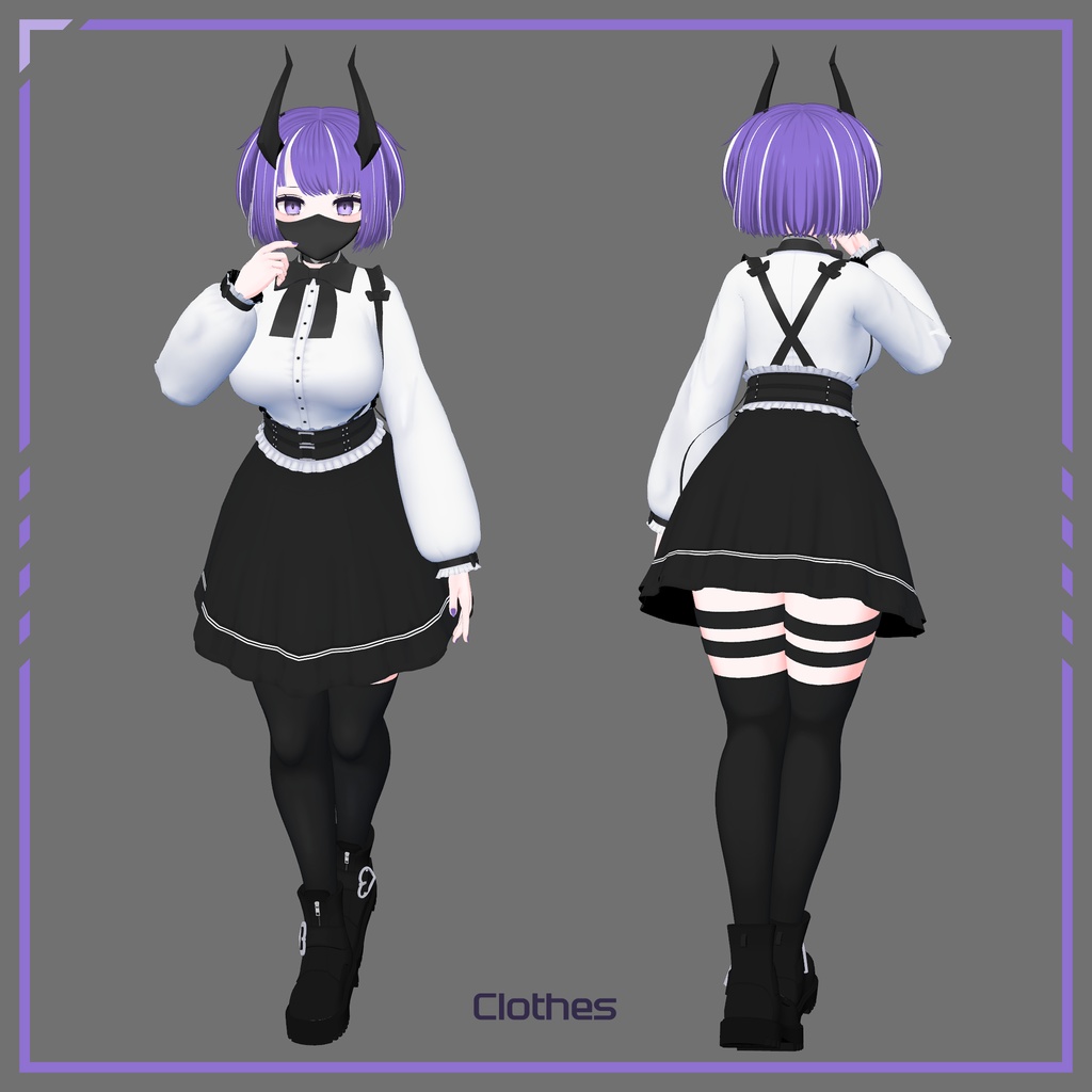 [VRC Avatar] オリジナル3Dモデル「Ewi」/ Original 3D Model - Ewi - amigos - 2/4