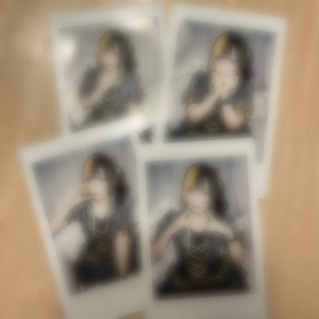 【こはね】4枚限定アー写撮影時の落書きチェキ