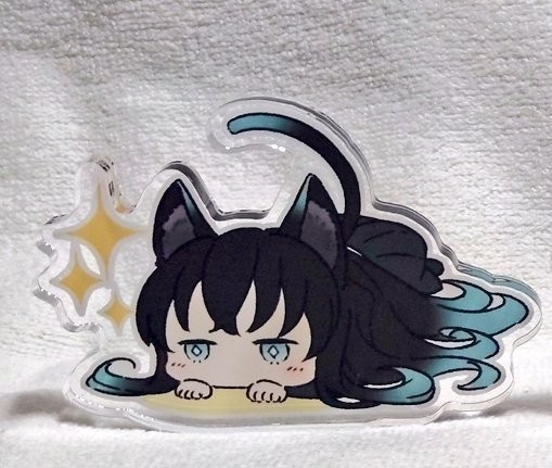 ねこむいくんアクリルブロック