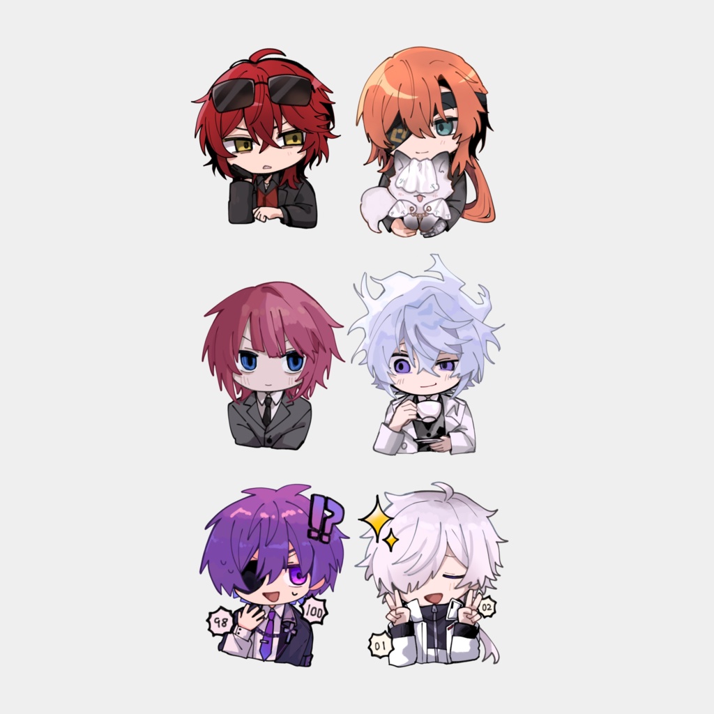 厨二組PC・PLステッカー