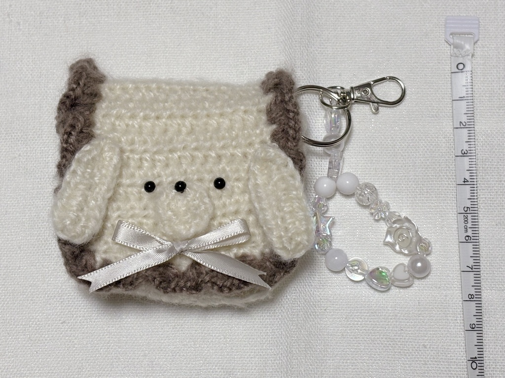 【一点のみ】ハンドメイド*子犬のマルチポーチ*