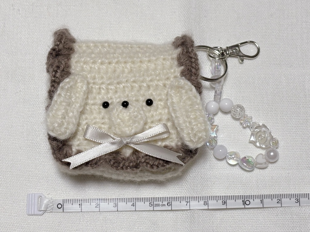 【一点のみ】ハンドメイド*子犬のマルチポーチ*