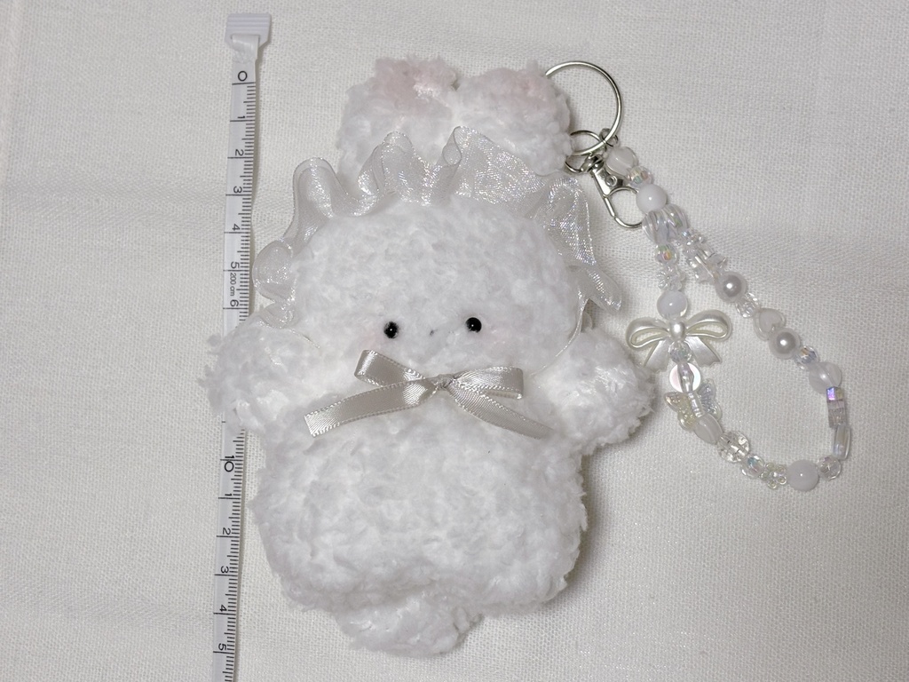 【一点のみ】ハンドメイド*うさぎのマスコットキーホルダー*