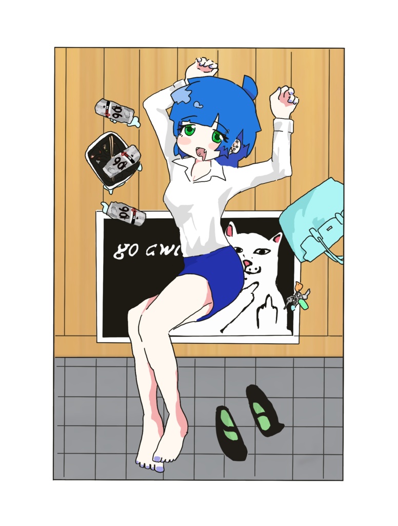 すずらん　mainichi ステッカー