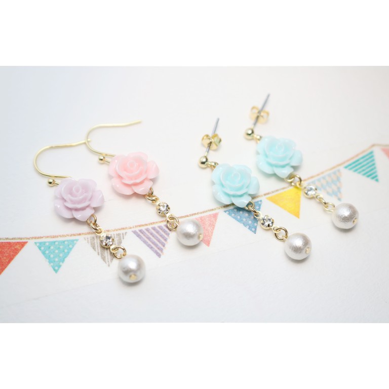 花の雫ピアス