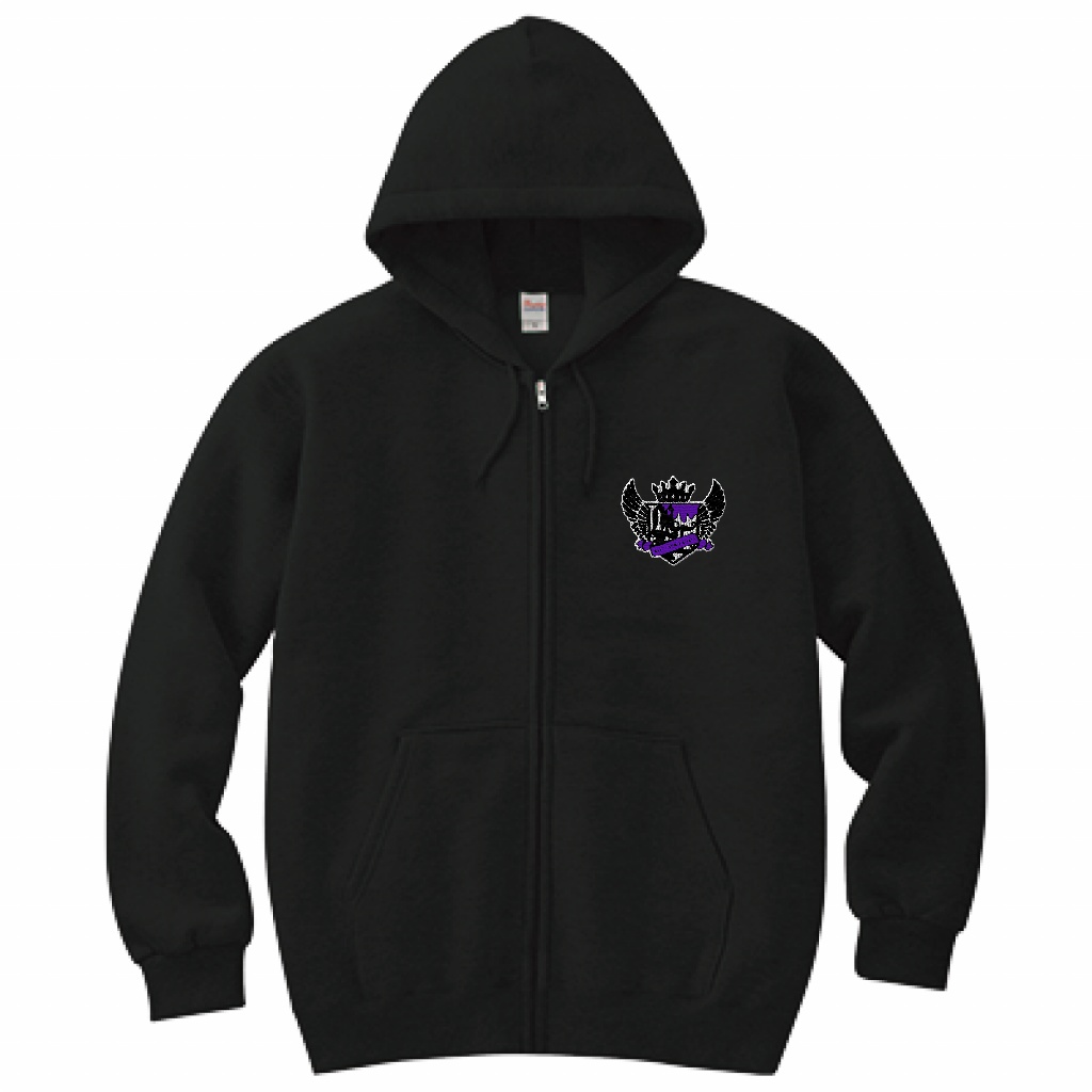 【単品】帝国民エンブレム刺繍加工ジップパーカー【XL相当フリーサイズ】