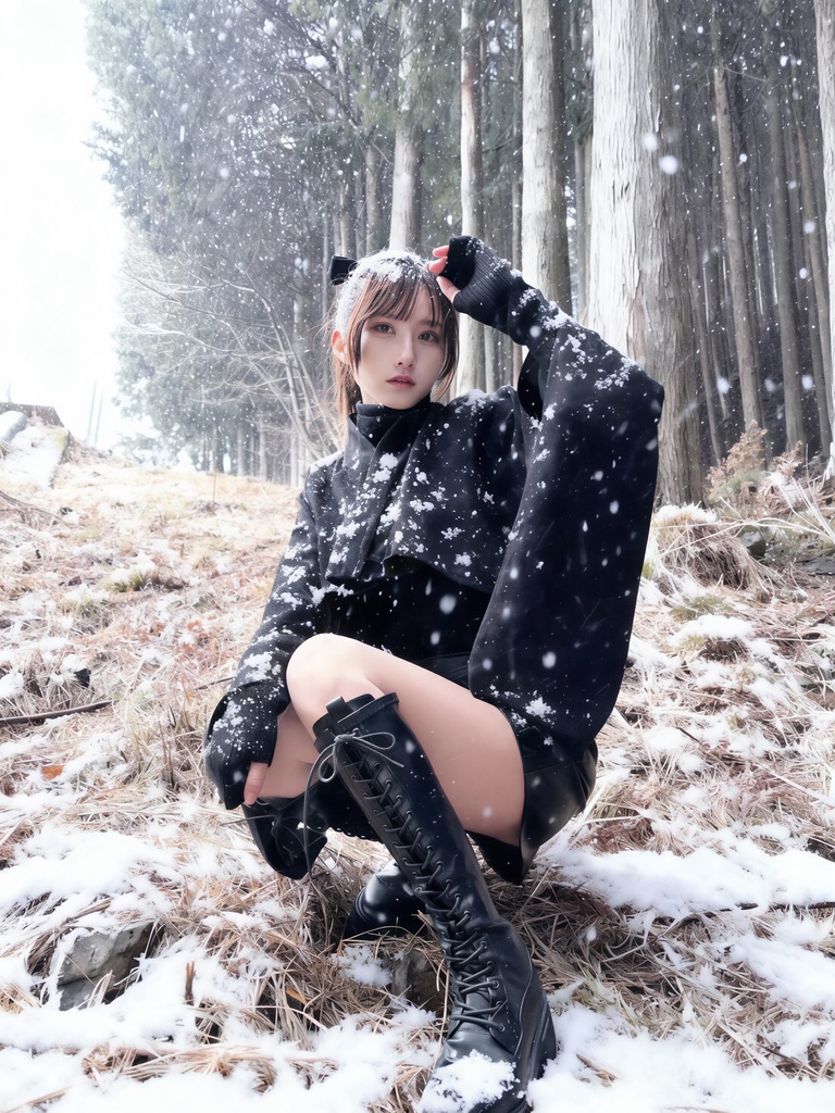 四季チェキ〜冬のクノイチ雪山〜