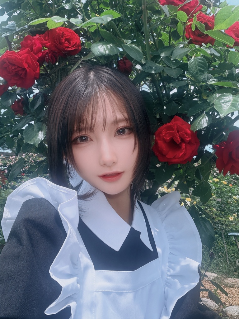 薔薇メイドチェキ