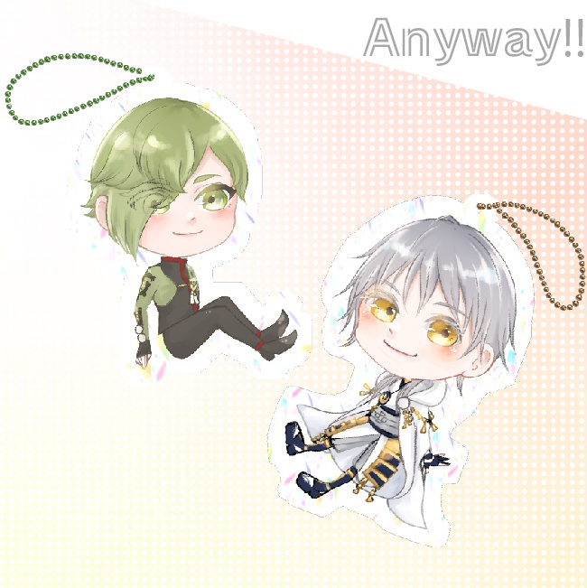 【刀剣乱舞】キラキラアクキー【鶯丸/鶴丸】