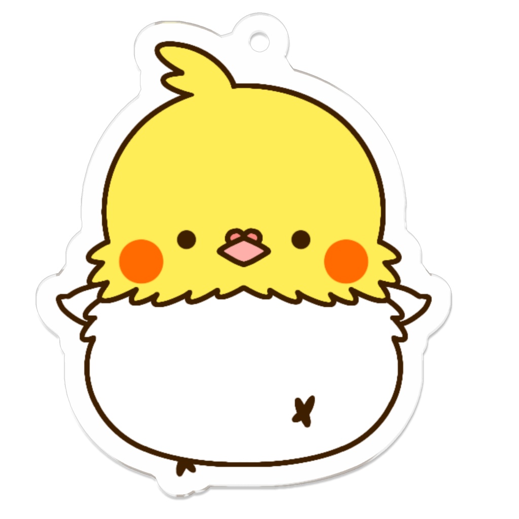 オカメインコるんるんアクリルキーホルダー