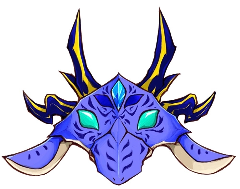 【アクリルキーホルダー】龍の面