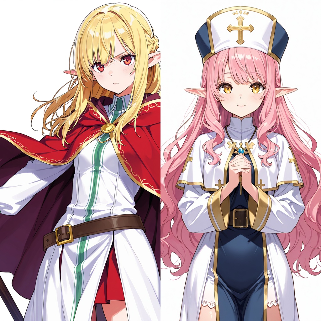 【立ち絵素材】エルフの女性/120枚【ファンタジー】