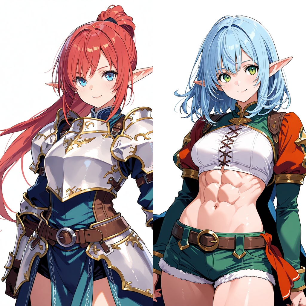 【立ち絵素材】エルフの女性/120枚【ファンタジー】