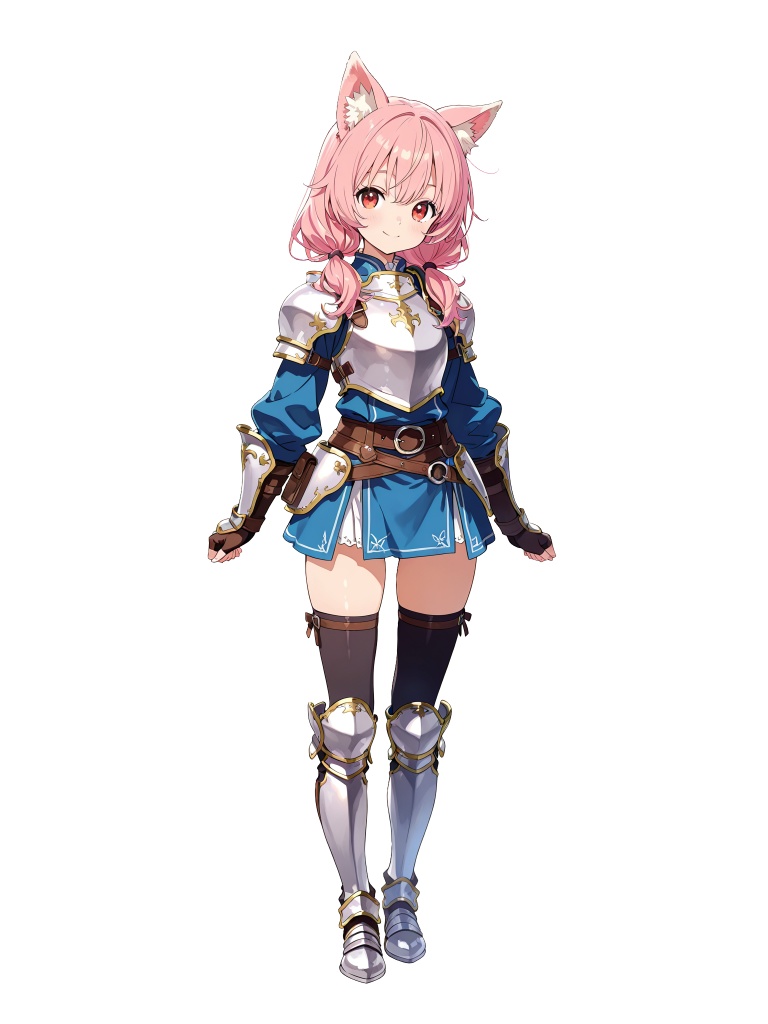 【立ち絵素材】獣人の女性重戦士/24枚【ファンタジー】