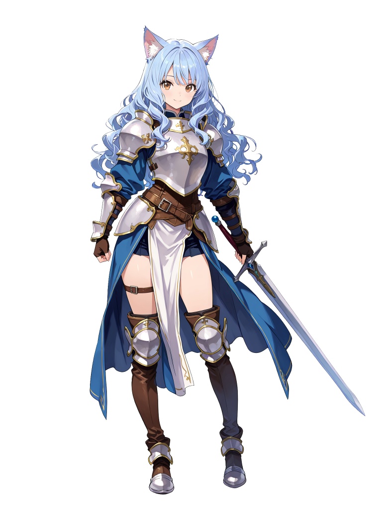 【立ち絵素材】獣人の女性重戦士/24枚【ファンタジー】