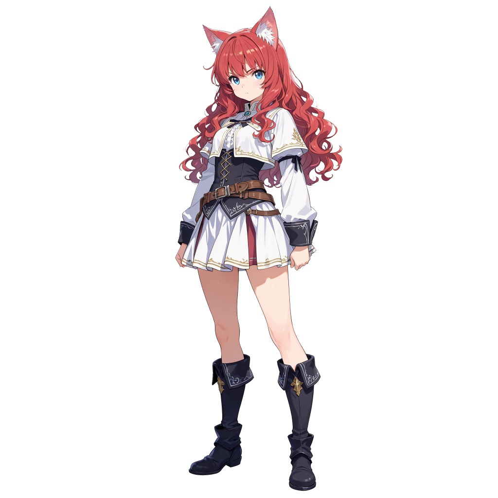 【立ち絵素材】獣人の女性軽戦士/64枚【ファンタジー】