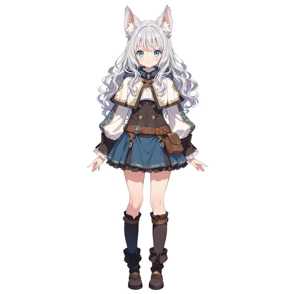 【立ち絵素材】獣人の女性軽戦士/64枚【ファンタジー】