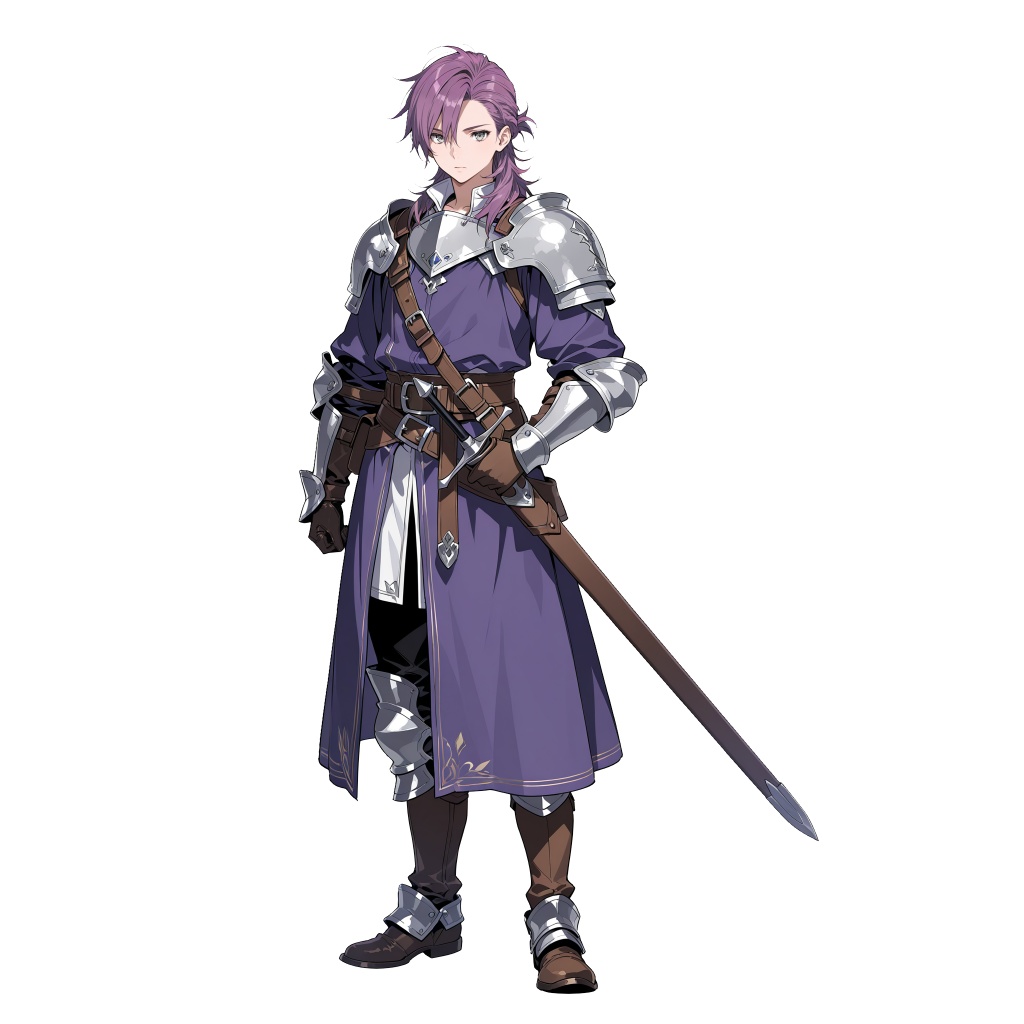 【立ち絵素材】人間の男性軽戦士/64枚【ファンタジー】