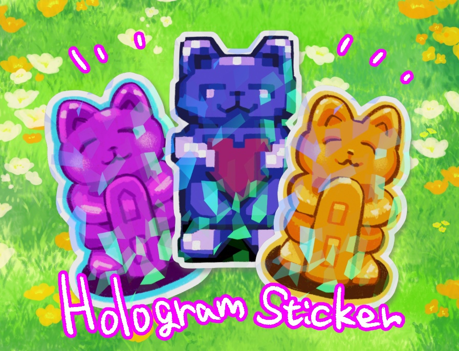 【Stardew Valley】スペシャルスタチューホログラムステッカー/Perfection statues