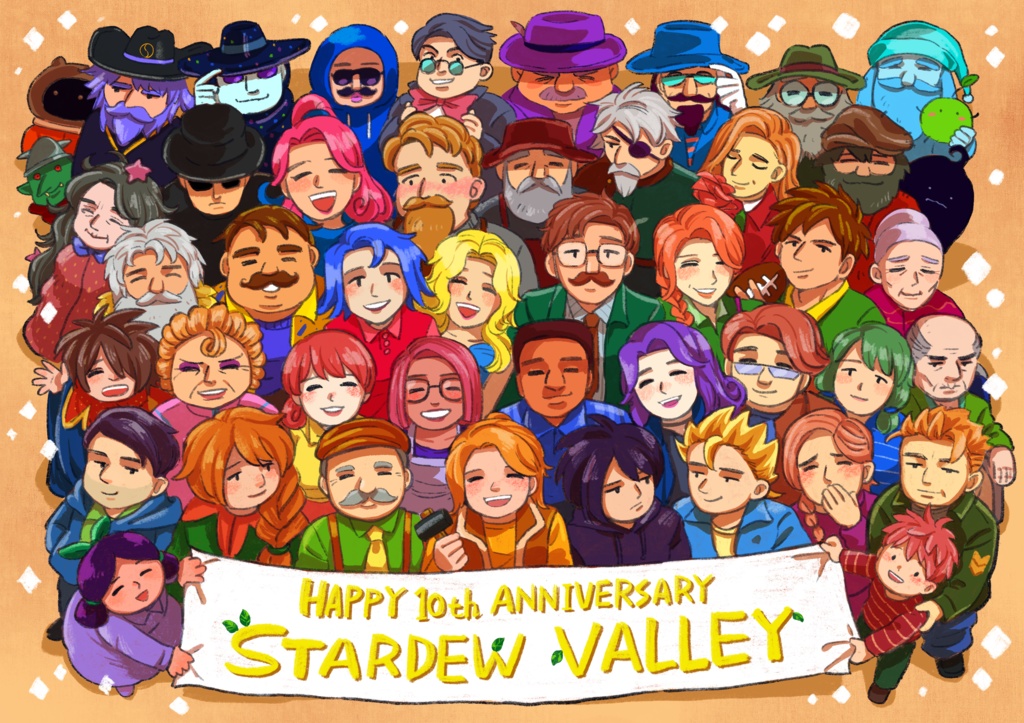 【Stardew Valley】谷の仲間たちクリアファイル/Valley dwellers plastic folder 