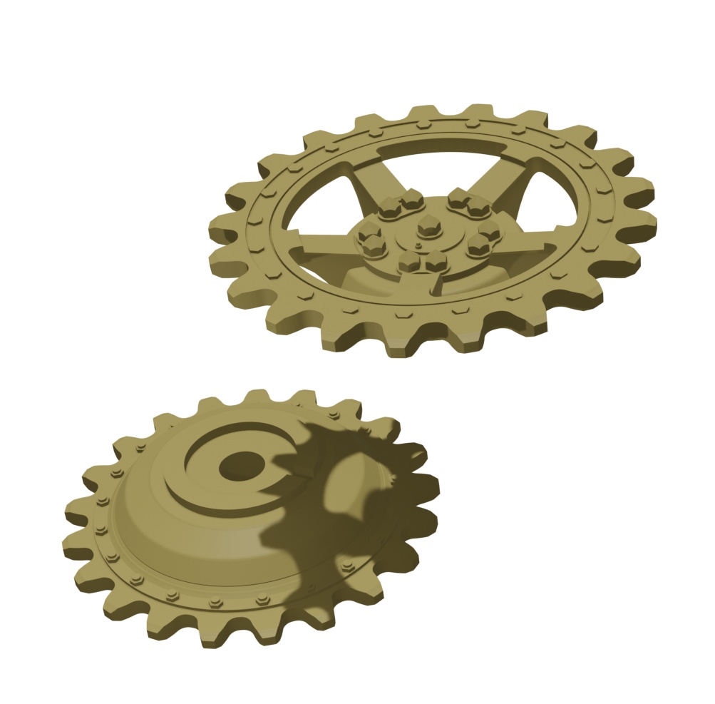 1/35 D社用 ヤークトティーガー 305003号車用起動輪