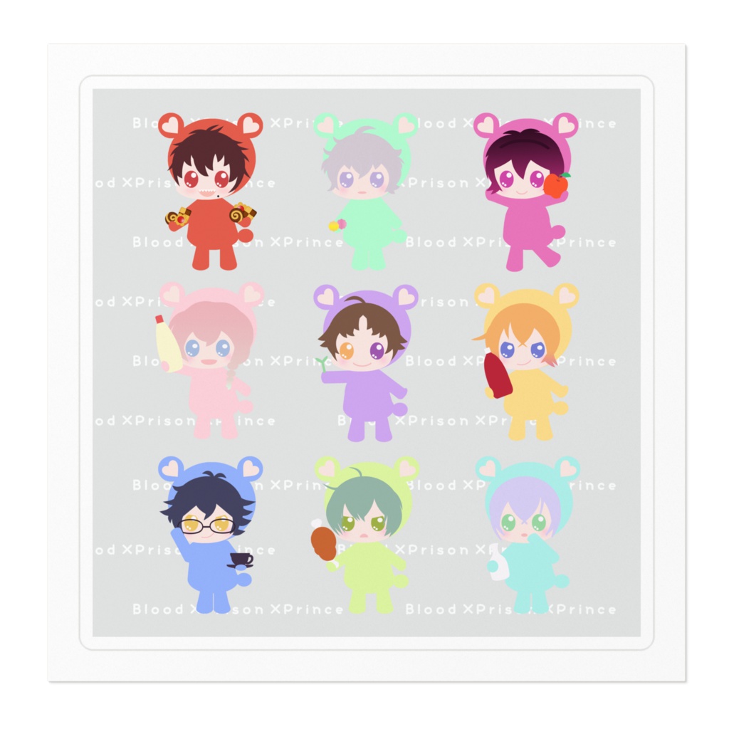 ぶらくまずシール・すきなたべもの