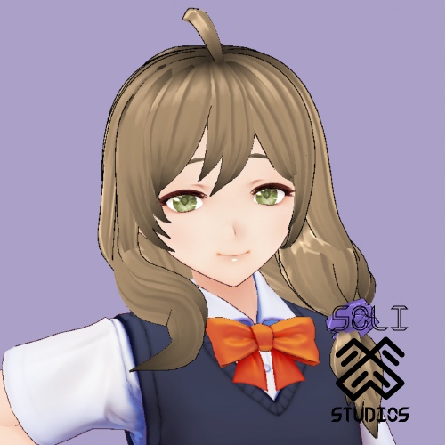 Vroid Genshin Impact Lisa Hair Assets Soli S Oddities Booth