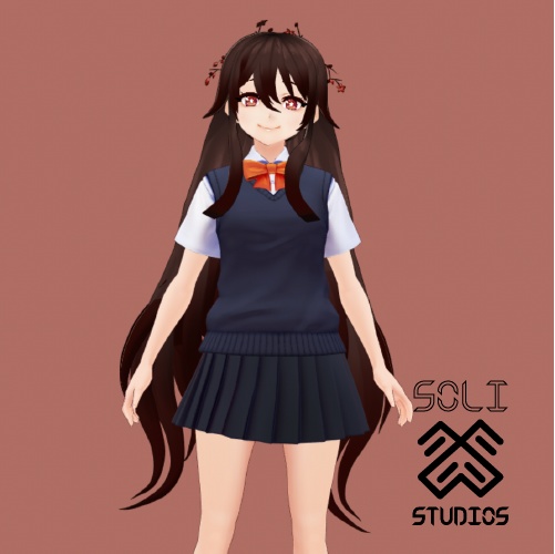 [VRoid] Genshin Impact Hu Tao Hair Asset