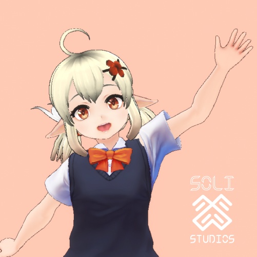 [VRoid] Genshin Impact Klee Hair Asset