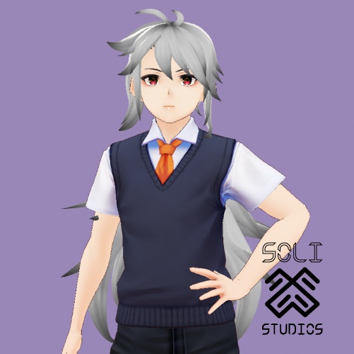 [VRoid] Genshin Impact Razor Hair Asset