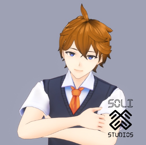 [VRoid] Genshin Impact Childe/Tartaglia Hair Asset