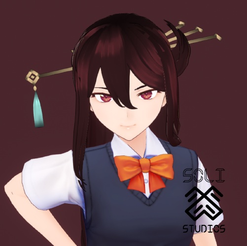 [VRoid] Genshin Impact Beidou Hair Asset