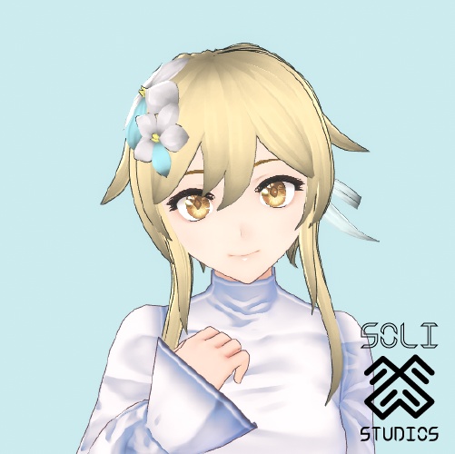[VRoid] Genshin Impact Lumine Hair Asset