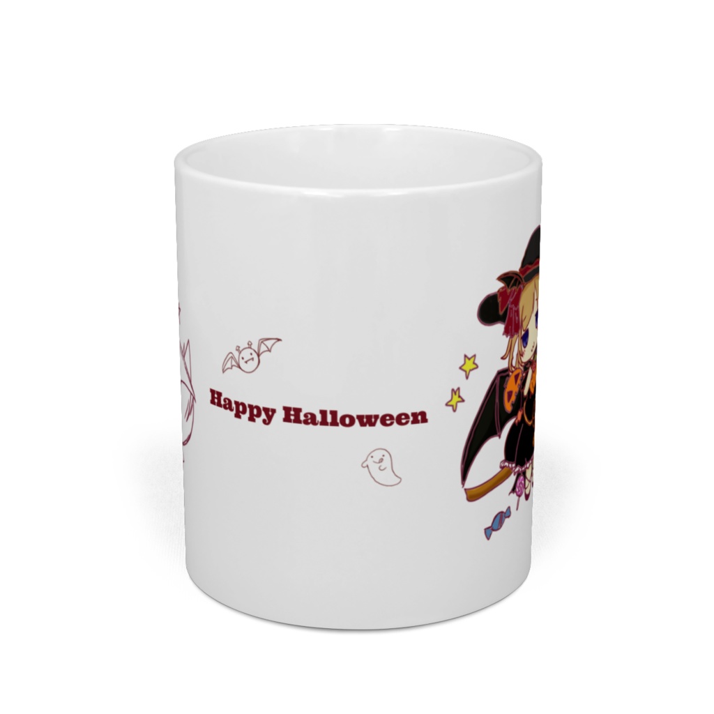 しろの丹精込めたハロウィンマグ(´・ω・`)