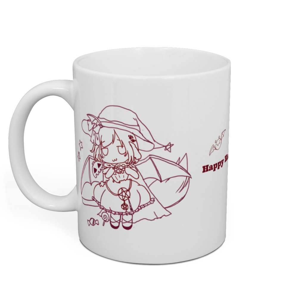 しろの丹精込めたハロウィンマグ(´・ω・`)