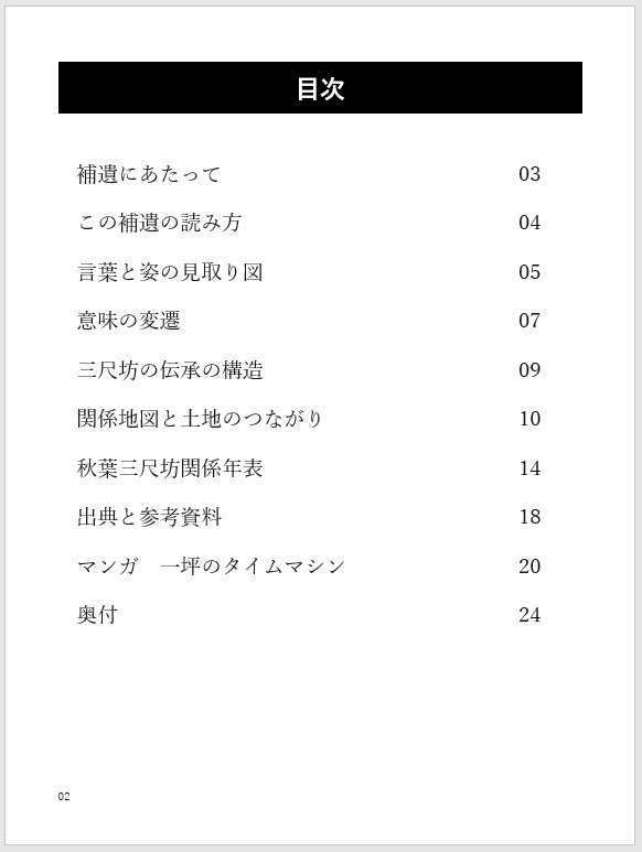 秋葉三尺坊の大冒険・補遺