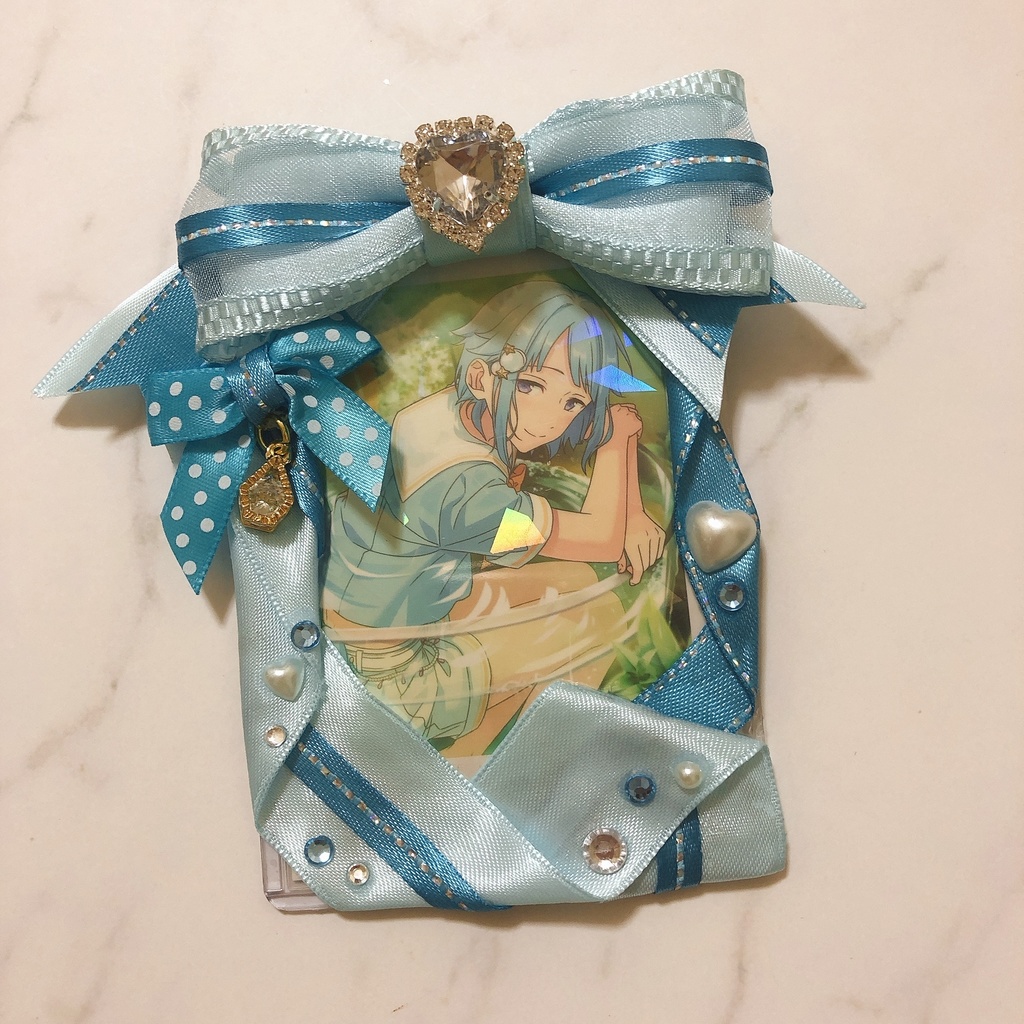 デコ 硬質ケース ブルー