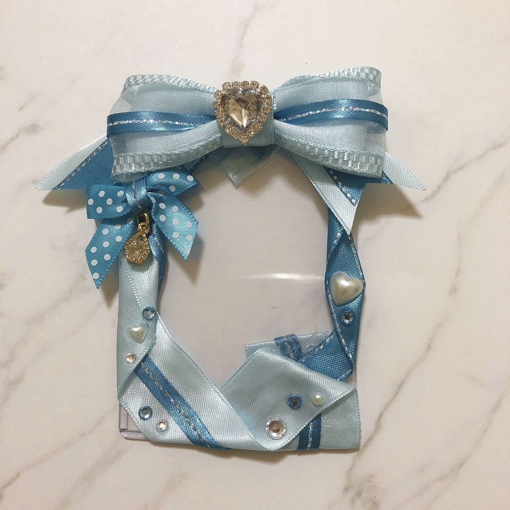 デコ 硬質ケース ブルー