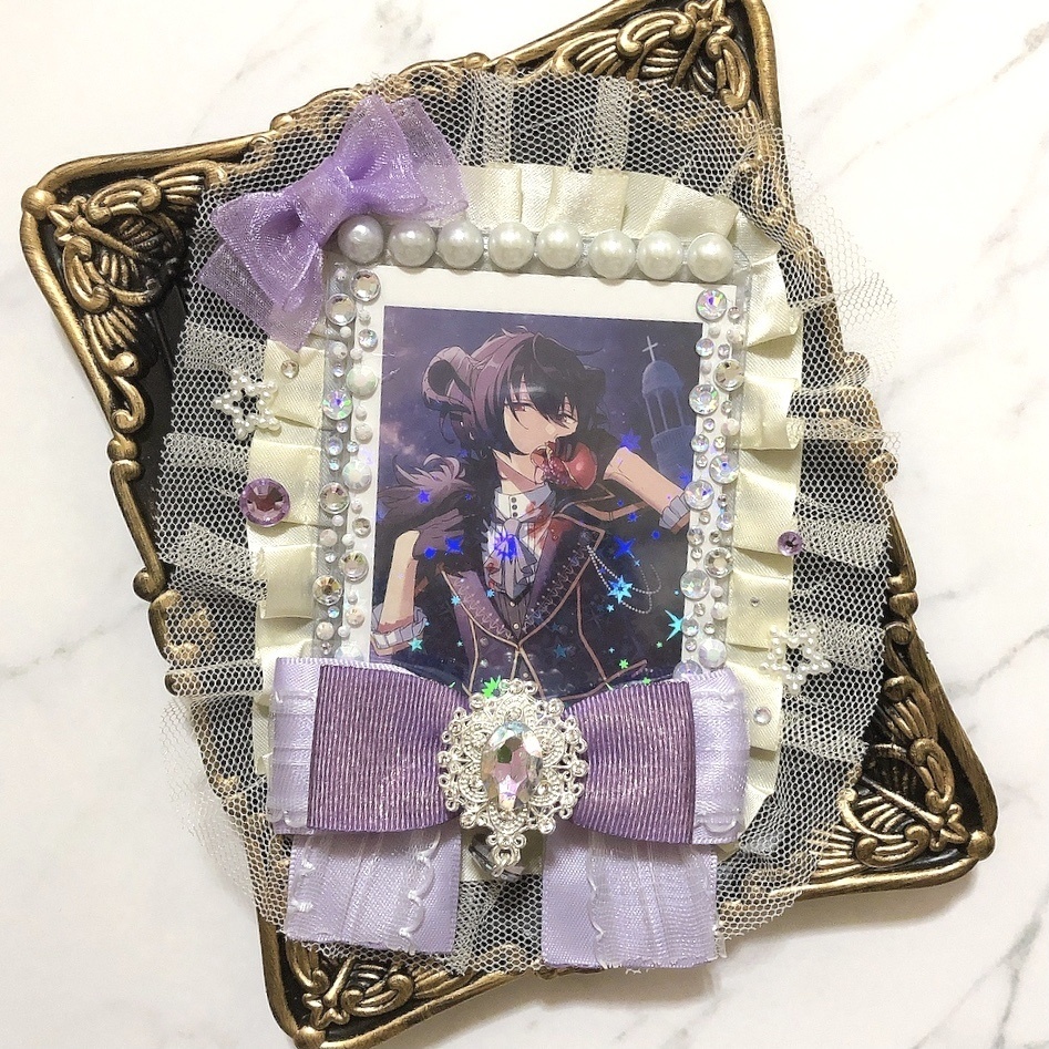 デコ硬質ケース B8 パープル