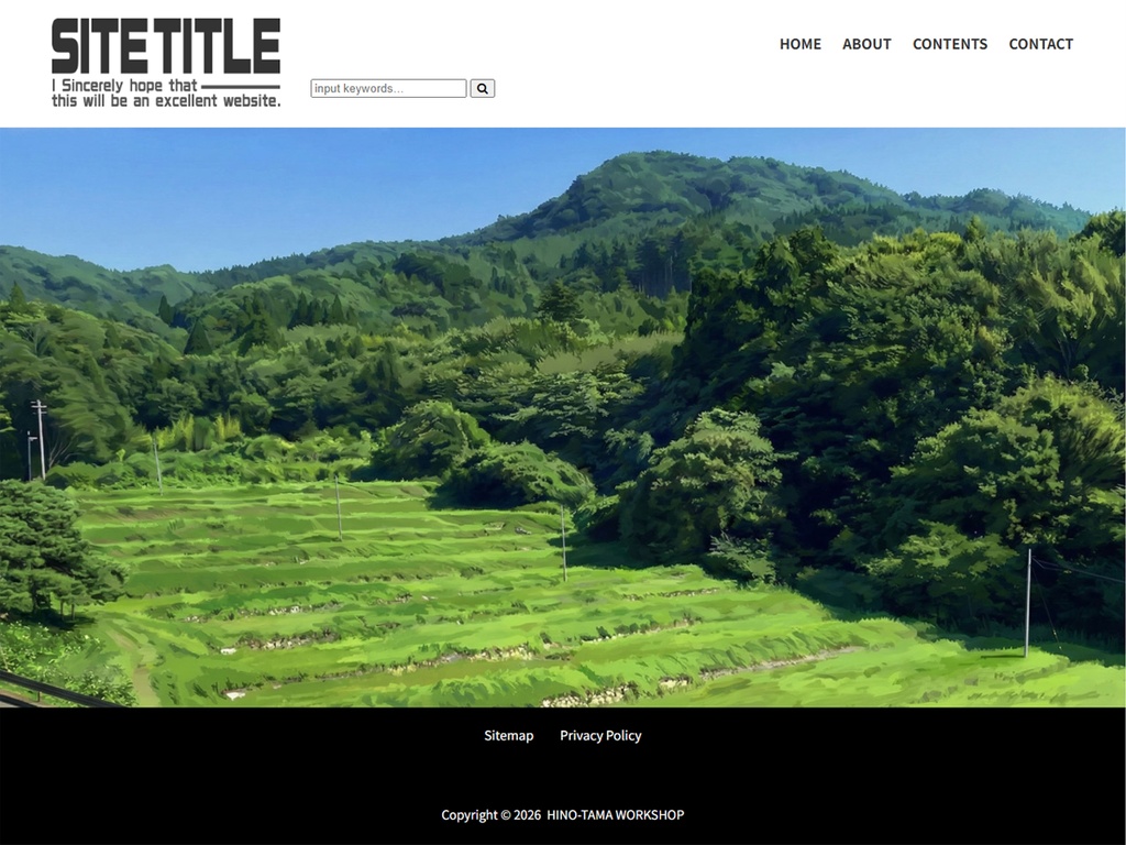 WordPressオリジナルテーマ『Hino-tama Basic』