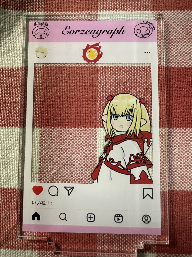 白魔道士ララフェル　SNS風フォトアクリルスタンド