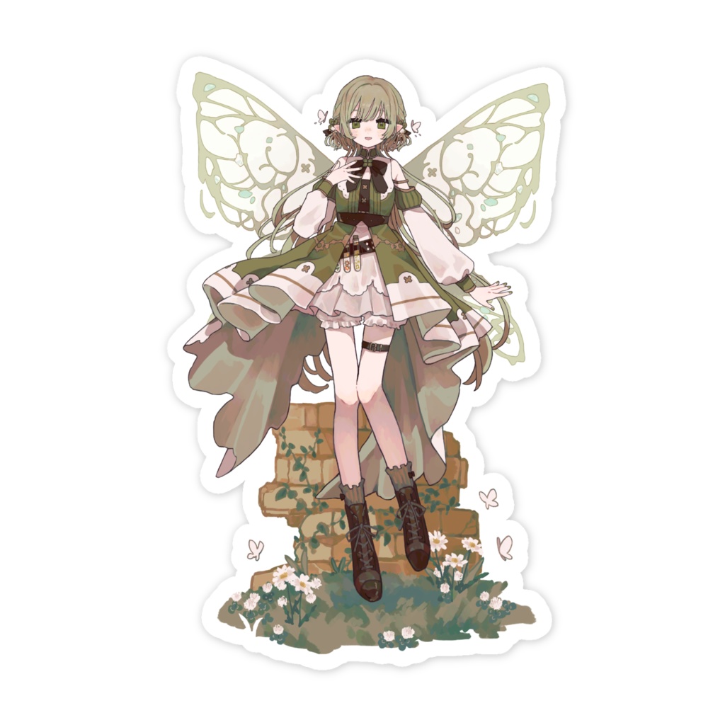 しずくの立ち絵スマホステッカー