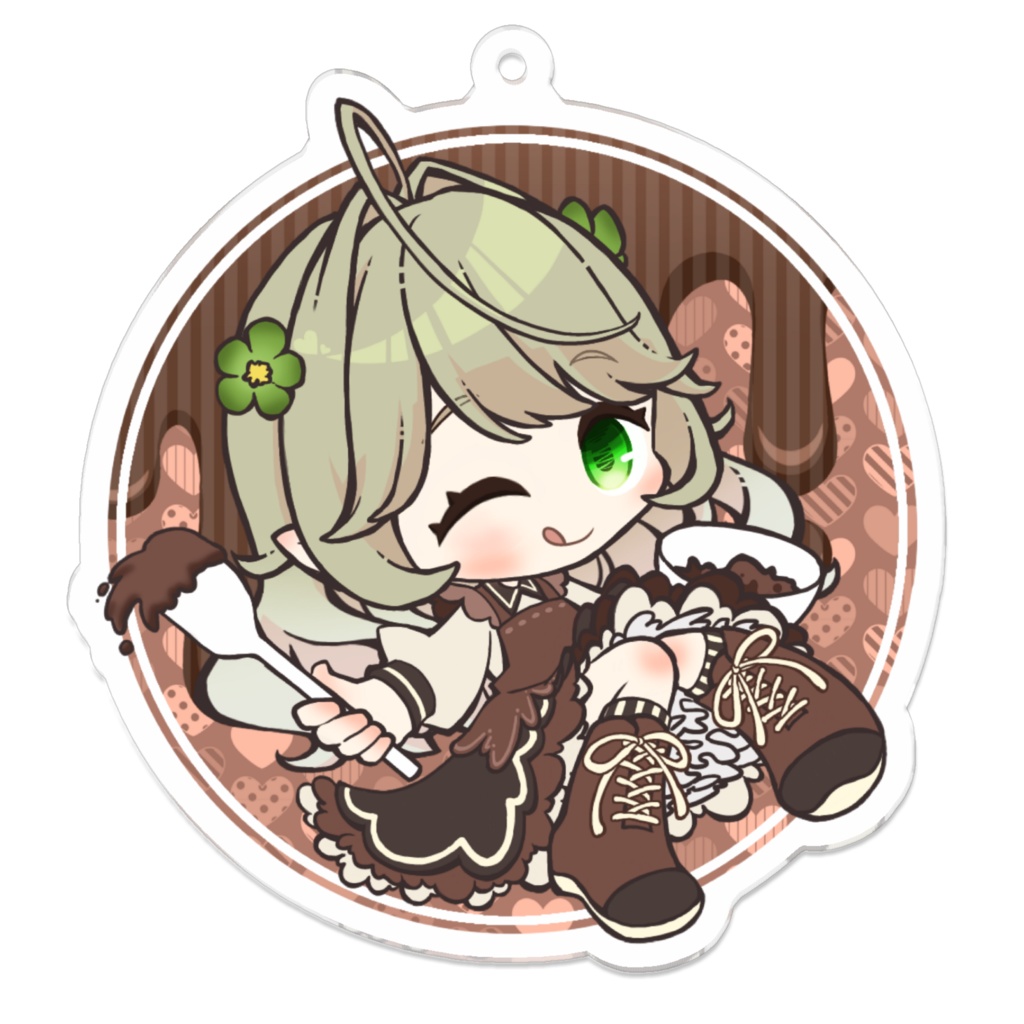 しずくのバレンタインキーホルダー