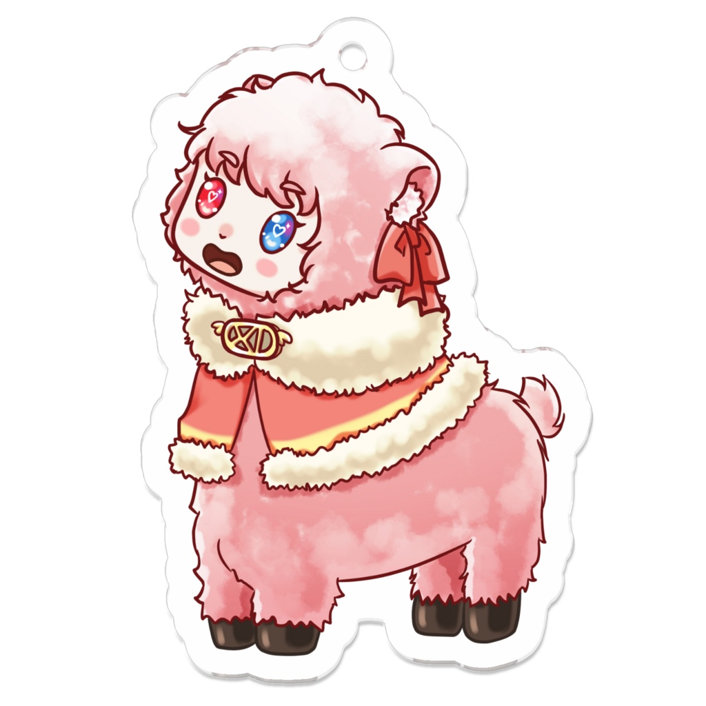 Alpaca Acrylic keychain