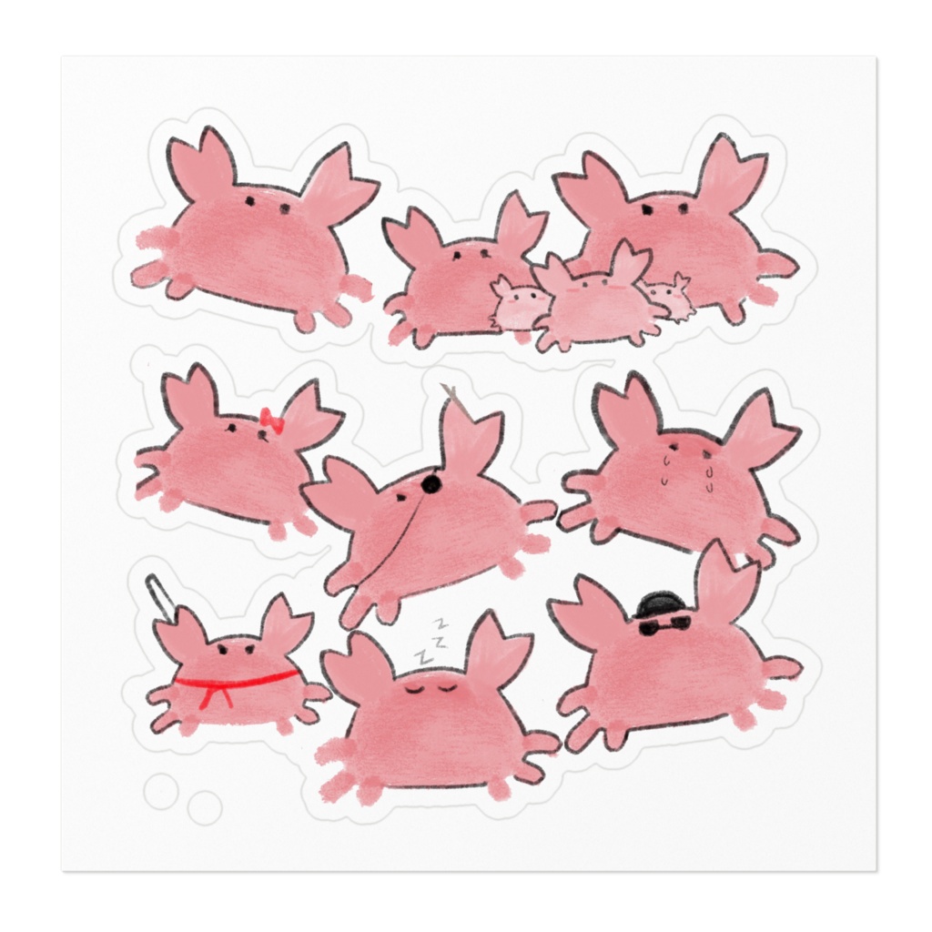 かにすてっかー