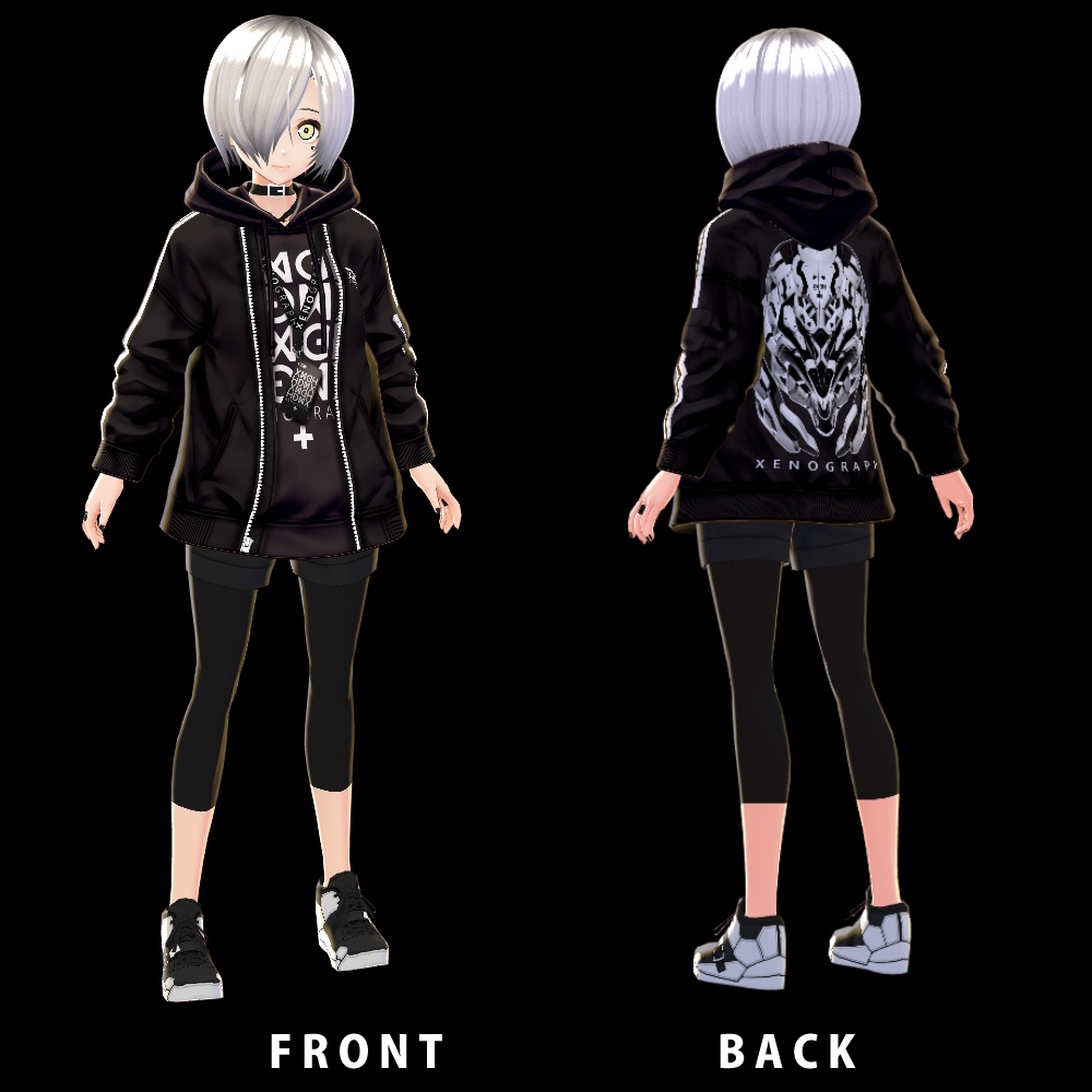 《 VRoid テクスチャ 》パーカー&MA-1_XENOGRAPH_02